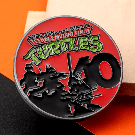 A 40th anniversary ninja turtle coin