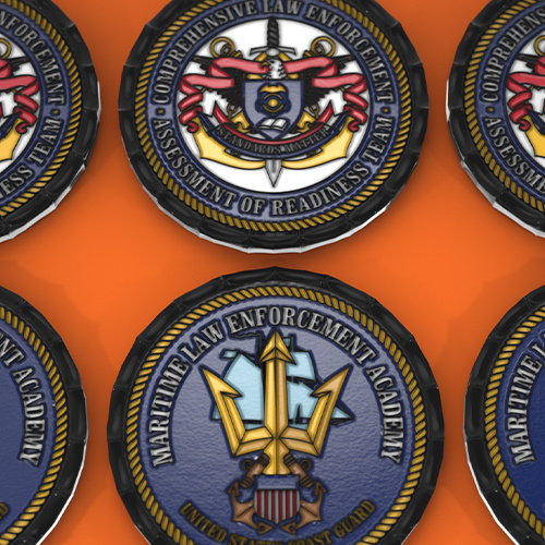 AAN Maritime Law Enforcement Coast Guard Challenge Coin Image-1.