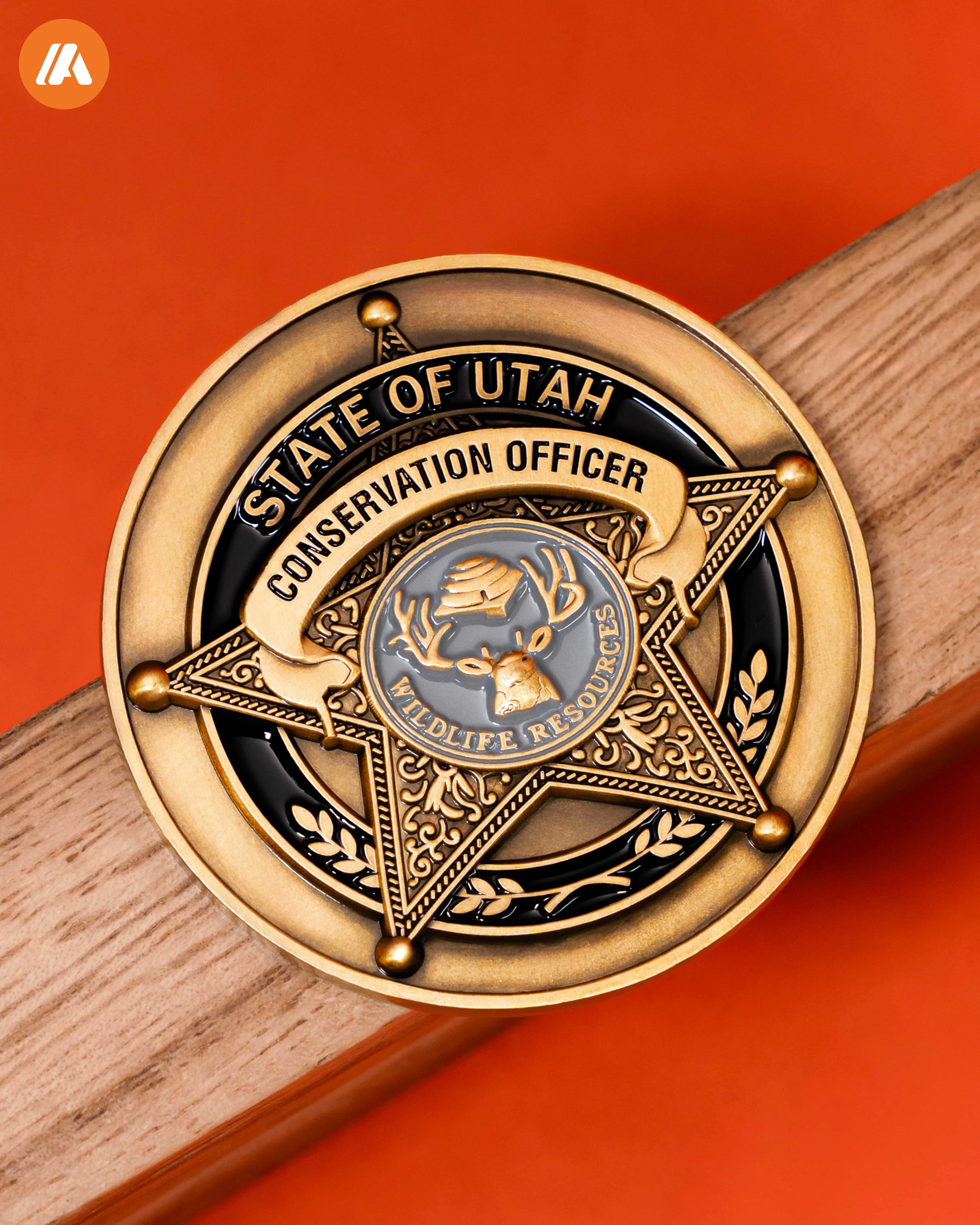 State of Utah Conservation Officer Challenge Coin