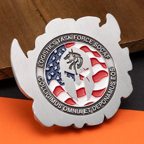 air distro camp titan logistics task force challenge coin 1