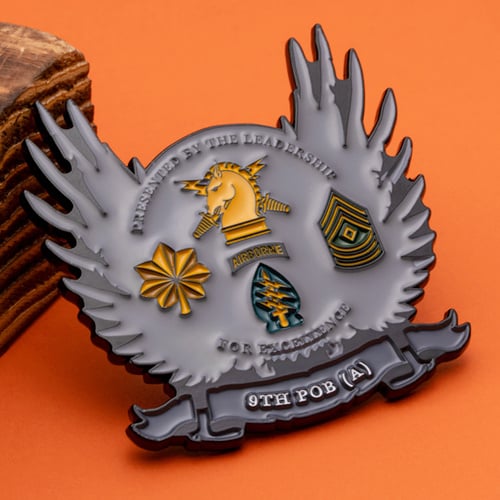 Bravo Psychological Operations Battalion Challenge Coin Back