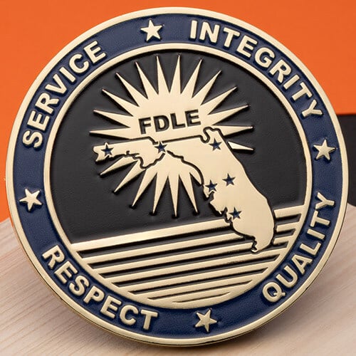 florida department of law enforcement forensic services challenge coin 2