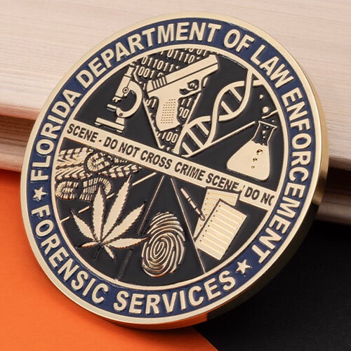 florida department of law enforcement forensic services challenge coin 1