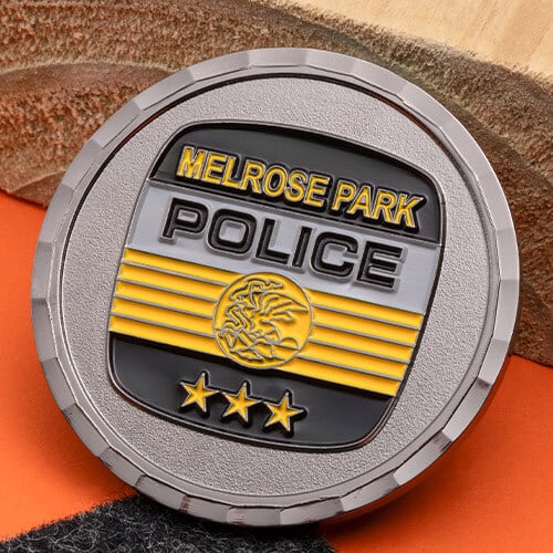 Melrose Park Police Shift 2022 Challenge Coin