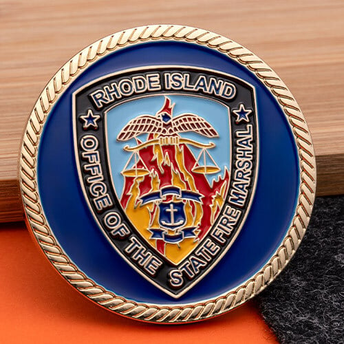 Rhode Island Office of the State Fire Marshall Challenge Coin