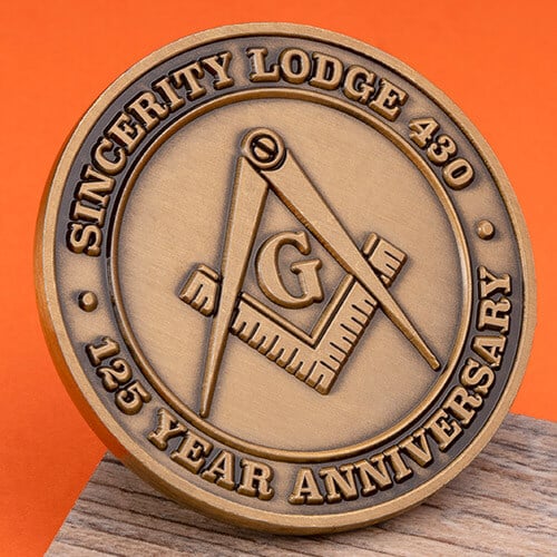 sincerity lodge 430 125 year anniversary challenge coin