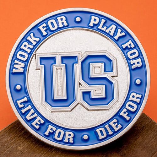 white plains high school athletics challenge coin 2